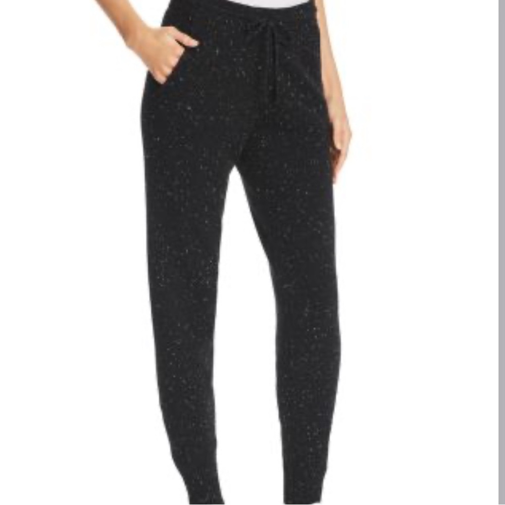 Theory Black Arleena G Cashmere Jogger Pants L